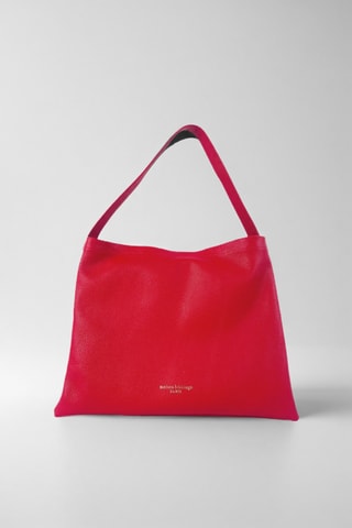 Sac porté épaule en cuir Ori - Rouge