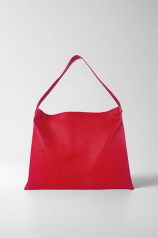 Sac porté épaule en cuir Ori - Rouge