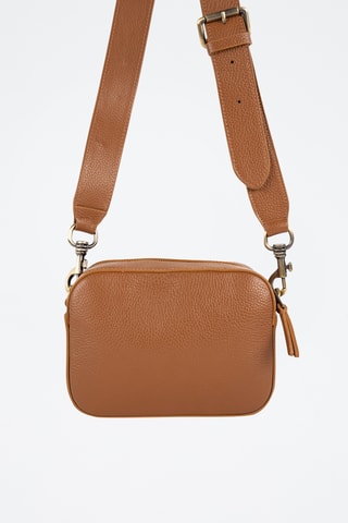 Sac bandoulière en cuir  - Camel