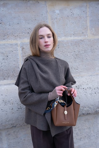 Sac à main en cuir - Marron