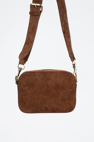 Sac bandoulière en nubuck - Marron