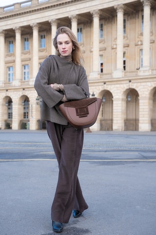 Sac à main en cuir - Marron