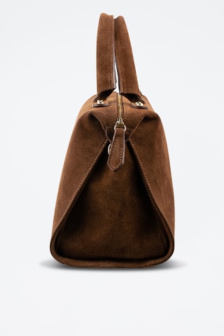 Sac à main en nubuck  - Marron