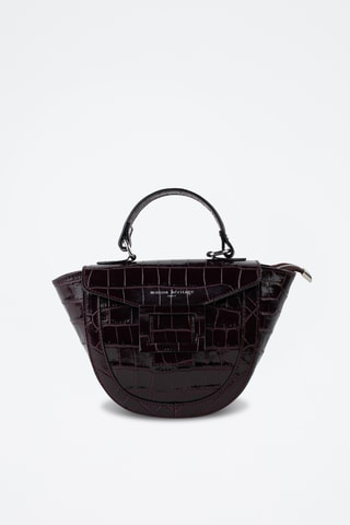 Sac à main en cuir  - Bordeaux