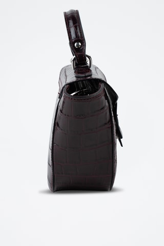 Sac à main en cuir  - Bordeaux