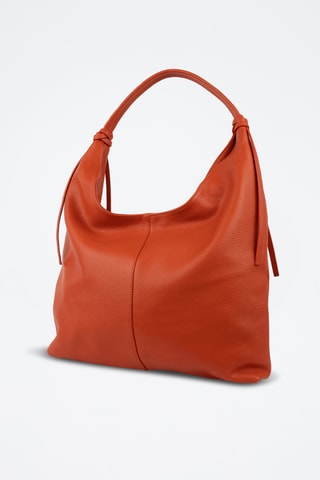 Sac porté épaule en cuir Tejo - Orange