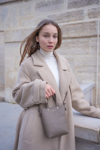 Sac à main en cuir - Taupe