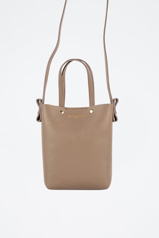 Sac à main en cuir - Taupe