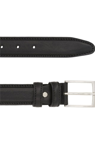 Ceinture en cuir Mini Mario - Noir