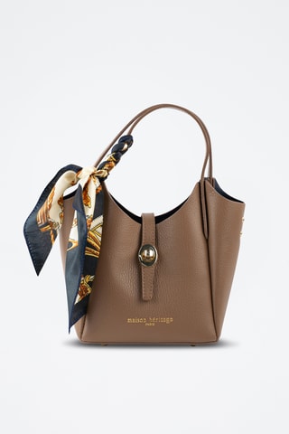 Sac à main en cuir - Taupe