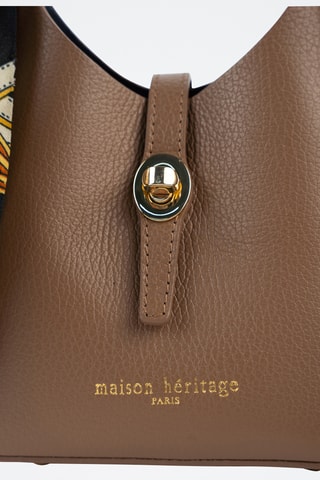 Sac à main en cuir - Taupe