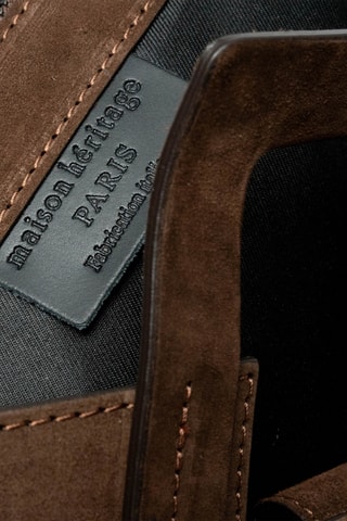 Sac à main et pochette en nubuck Jane  - Camel