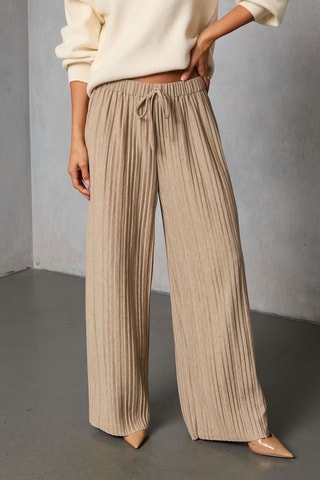 Pantaloni plissé - Beige