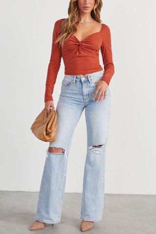 Top Marrone - Marrone