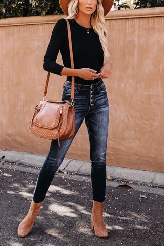 Body a maniche lunghe - Nero