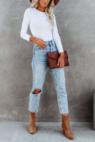 Body a maniche lunghe - Bianco