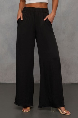 Pantaloni a vita alta - Nero