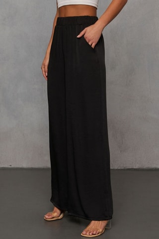 Pantaloni a vita alta - Nero