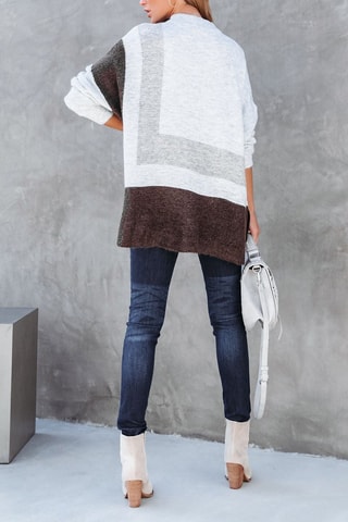 Maglia - Marrone e grigio