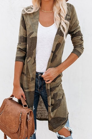 Cardigan lungo  - Verde