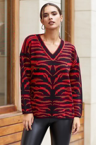 Maglia - Nero e rosso