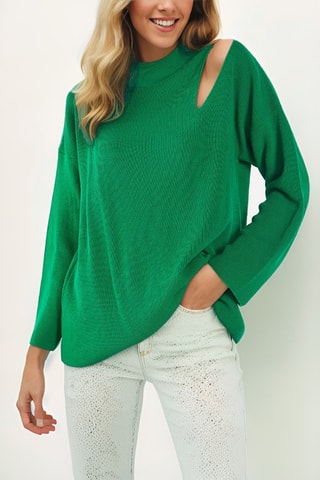 Pullover in lana - Verde