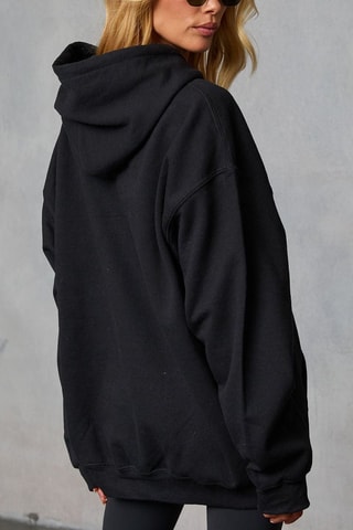 Felpa con cappuccio  - Nero