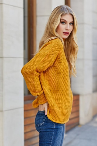 Pullover in lana - Giallo