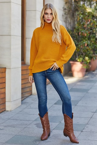 Pullover in lana - Giallo