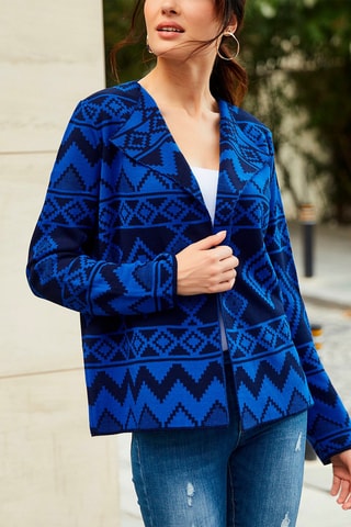 Cardigan - Nero e blu