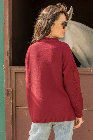 Maglia in lana - Rosso