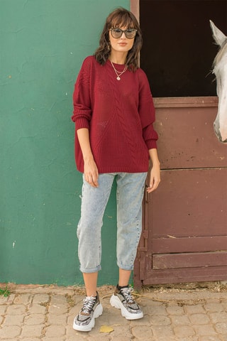 Maglia in lana - Rosso