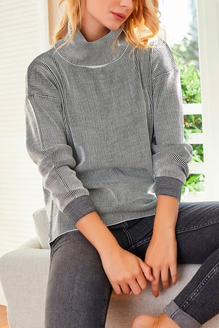 Maglia a righe - Bianco e nero