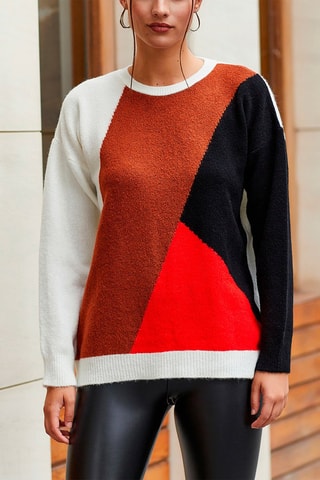 Maglia - Bianco, rosso, blu e marrone