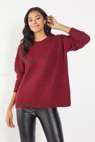 Maglia in lana - Rosso