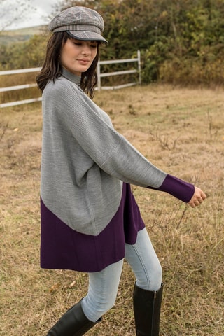 Maglia asimmetrica - Grigio