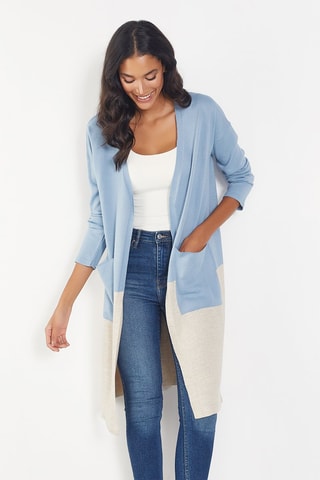 Cardigan lungo - Blu