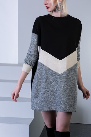 Abito  - Nero e grigio