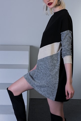 Abito  - Nero e grigio