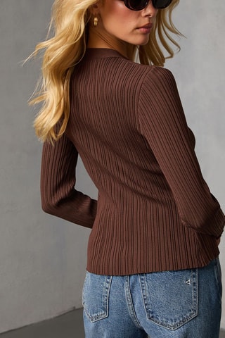 Cardigan - Marrone