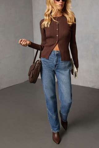 Cardigan - Marrone