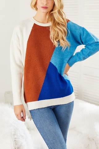 Maglia  - Marrone e blu