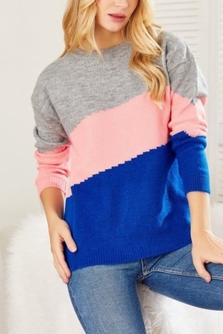 Maglia  - Grigio e rosa