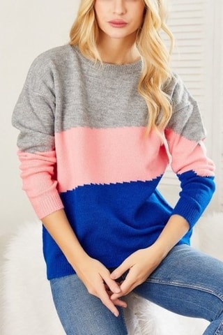 Maglia  - Grigio e rosa