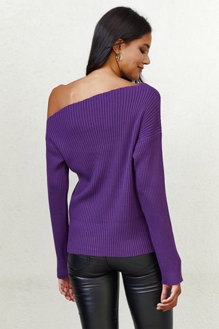 Maglia a costine - Viola
