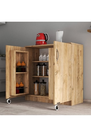 Meuble de rangement 2 portes - 90 x 92 x 38 cm