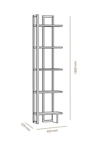 Bibliothèque - 45 x 180 x 22 cm