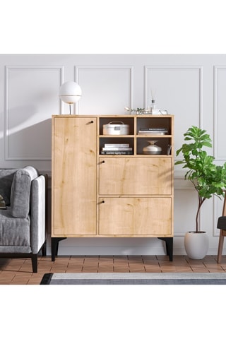 Meuble de rangement 3 portes - 100 x 35 x 125 cm