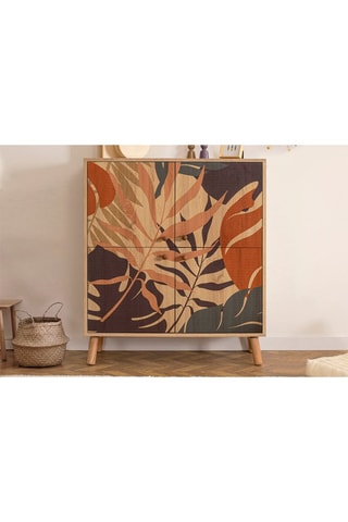 Meuble de rangement 4 portes - 95 x 111 x 36 cm