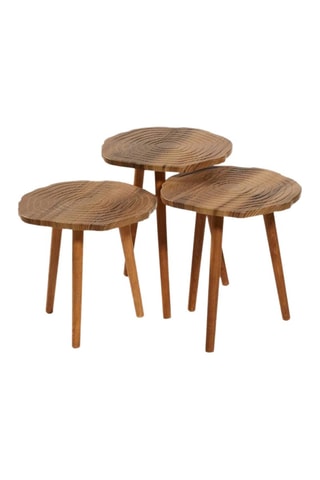 3 tables gigognes Tuval - 40 x 47 x 40 / 40 x 42 x 40 / 40 x 37 x 40 cm